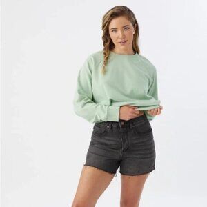 O’NEILL black denim cut off shorts 27